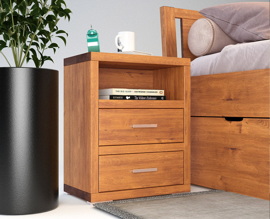 Pedenza-Verso Massivholz Nachttisch