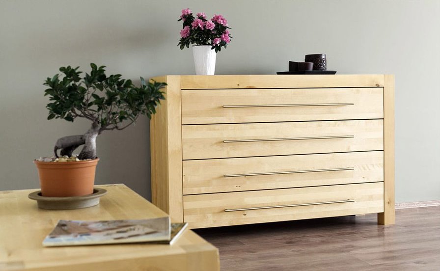 GRANDE Schubladen Massivholz Kommode