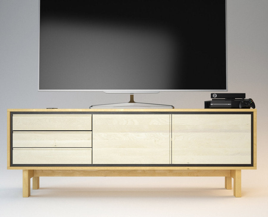BARCELONA TV-Sideboard/Longboard Massivholz Kommode