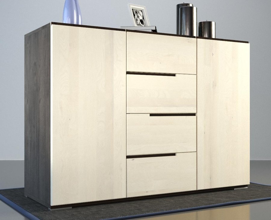 ARDEA Massivholz Schubladen Kommode