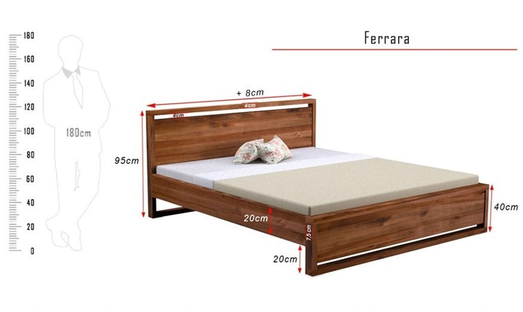 FERRARA Massivholzbett