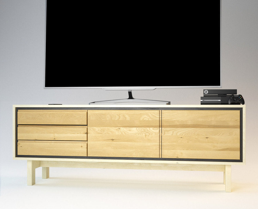 BARCELONA TV-Sideboard/Longboard Massivholz Kommode