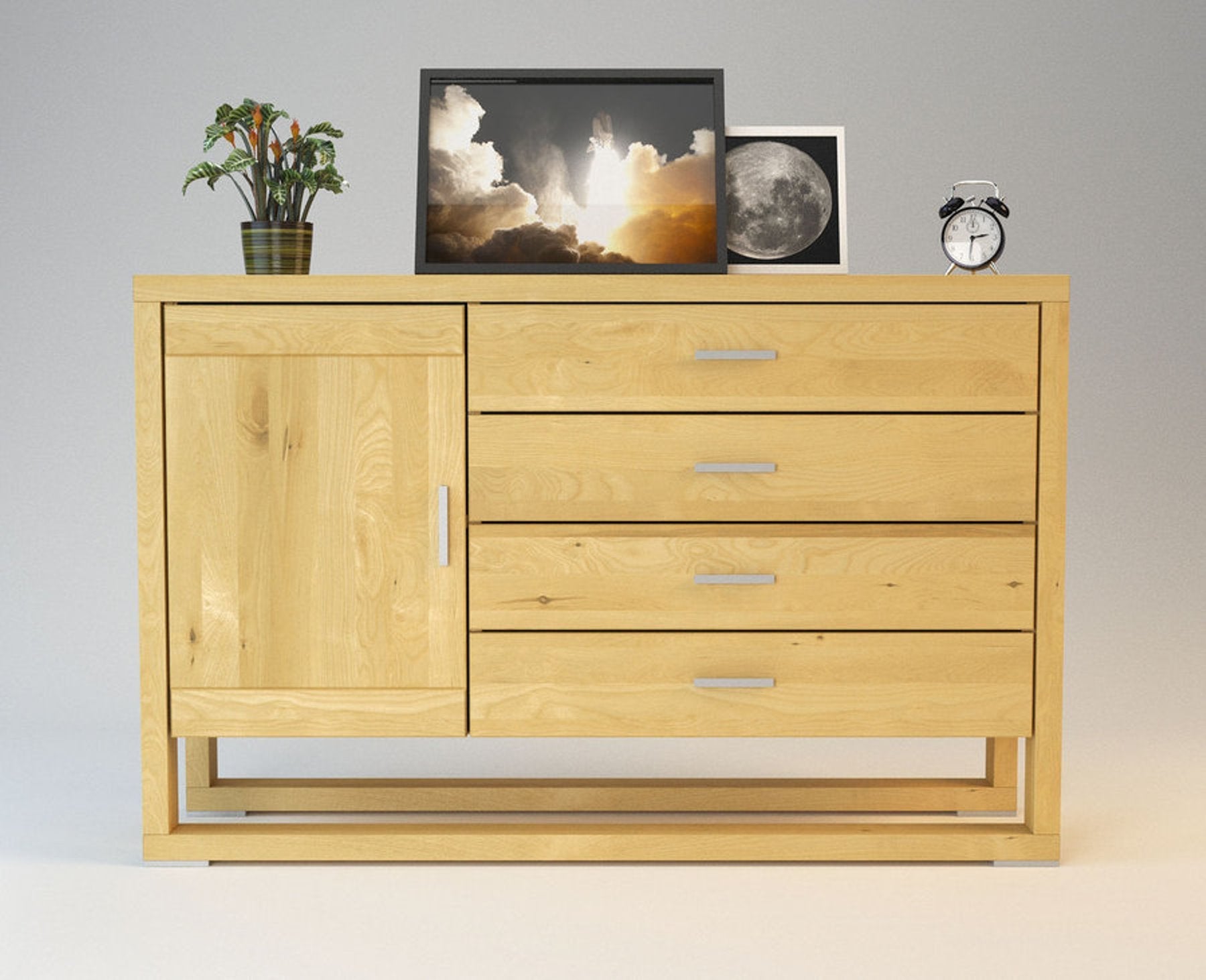 FERARRA Massivholz Schubladen Kommode