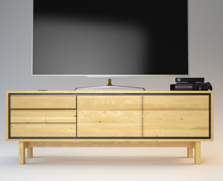 BARCELONA TV-Sideboard/Longboard Massivholz Kommode