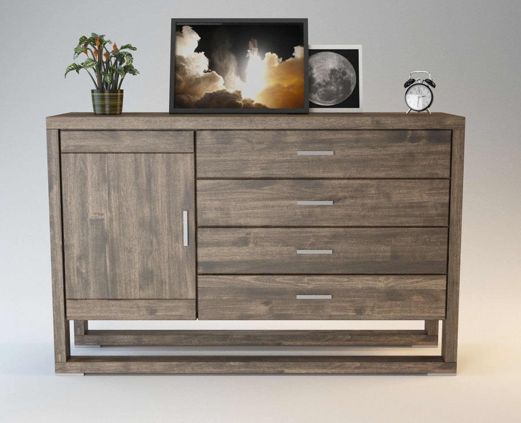 FERARRA Massivholz Schubladen Kommode