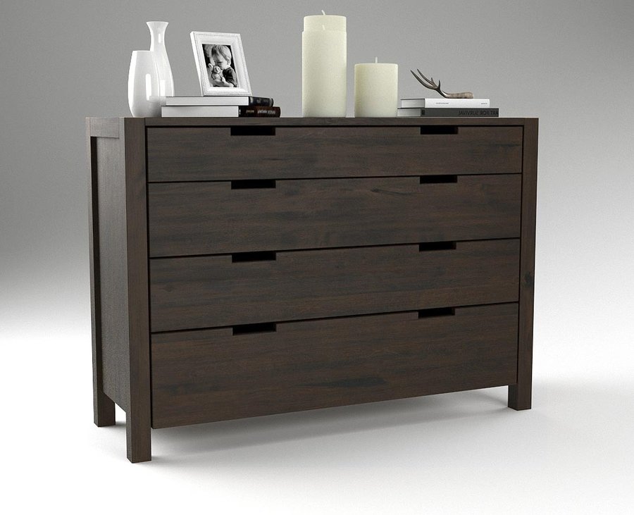 AURA Massivholz Schubladen Kommode