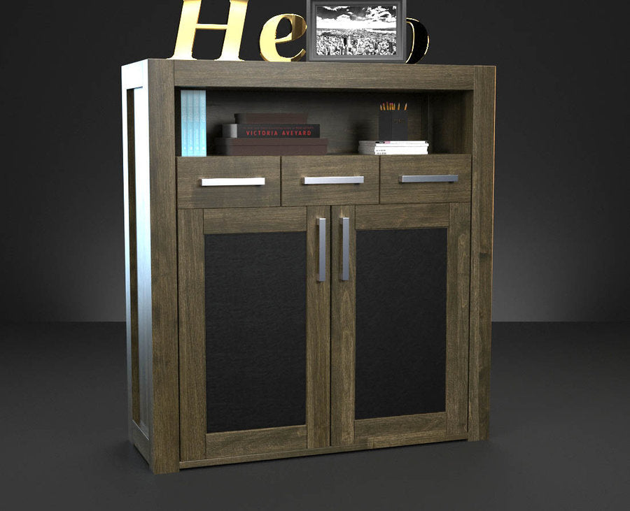 FRONTERA LEATHER Schubladen Massivholz Kommode