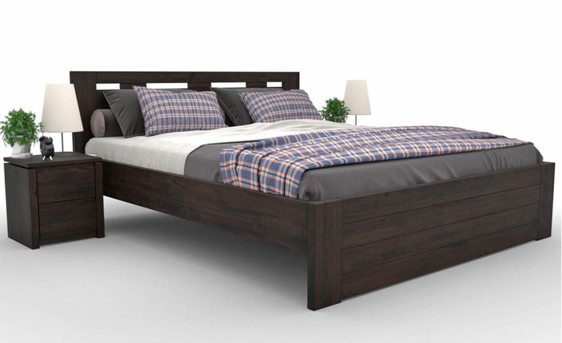 NELSON Massivholzbett optional mit Bettschubladen