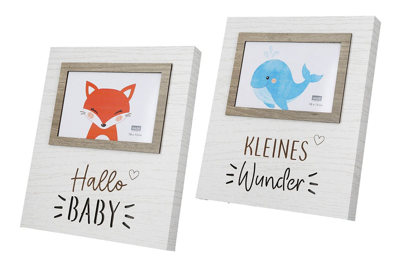 LED photo frame fox and whale - a unique piece for special moments in the baby's nursery
