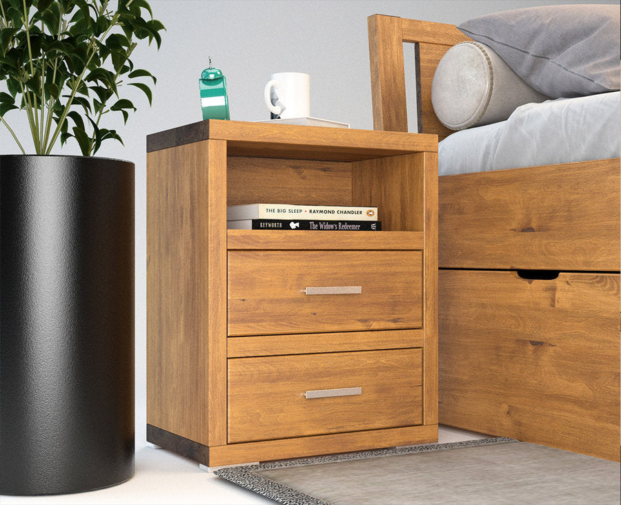 Pedenza-Verso Massivholz Nachttisch