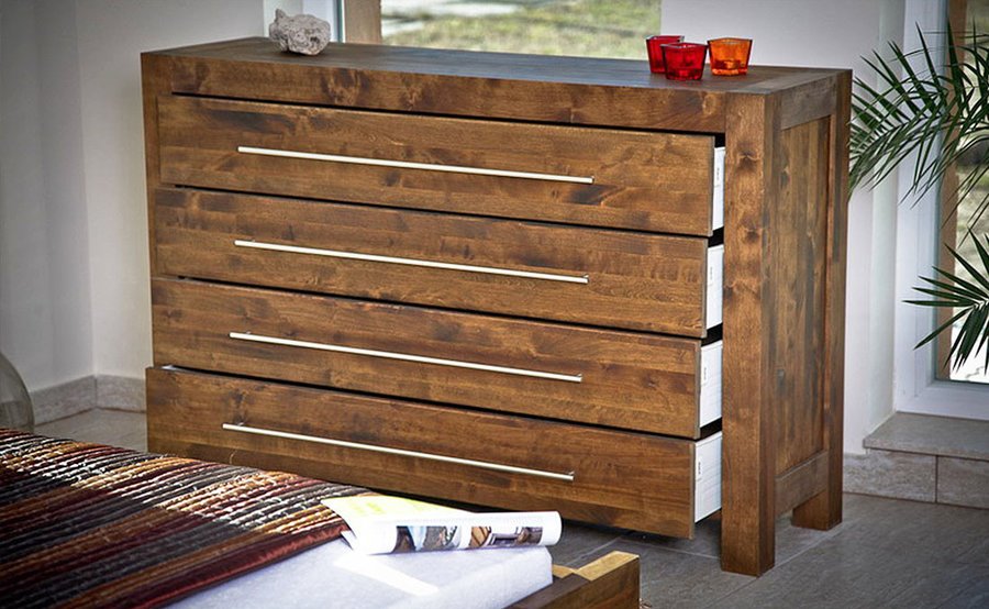GRANDE Schubladen Massivholz Kommode
