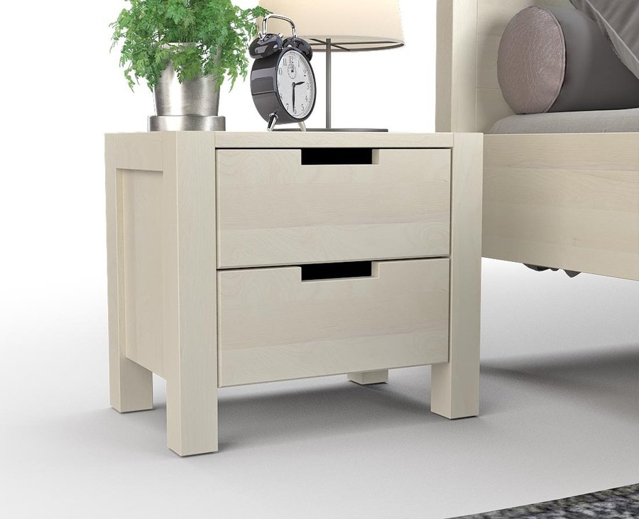 AURA Massivholz Nachttisch