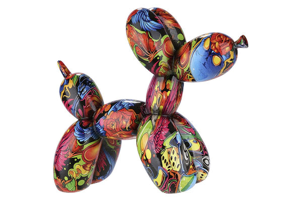 Street Art Design Polyresin Balloon Dog - Kleurrijke graffitistijl voor unieke decoratie