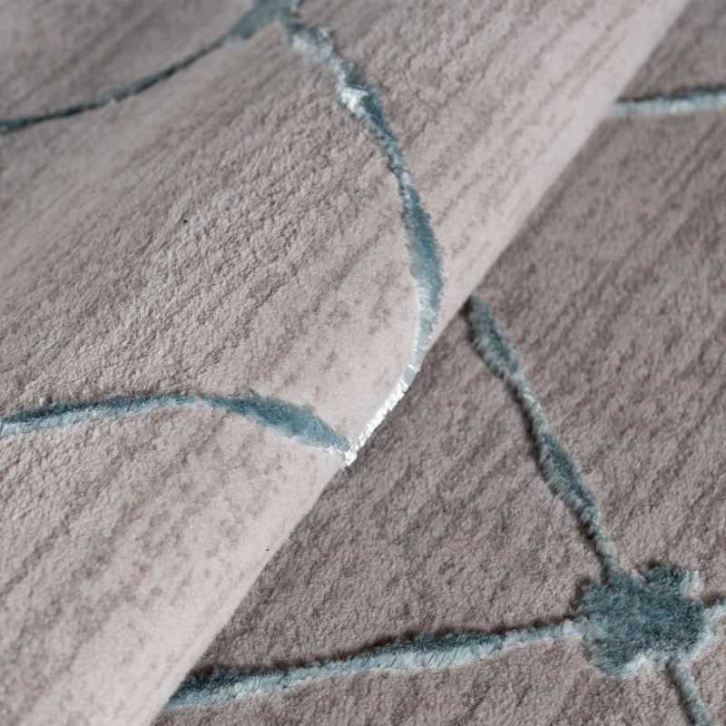 Sehrazat LARA COLLECTION - Serie 702 Blauw Een designtapijt in een klasse apart