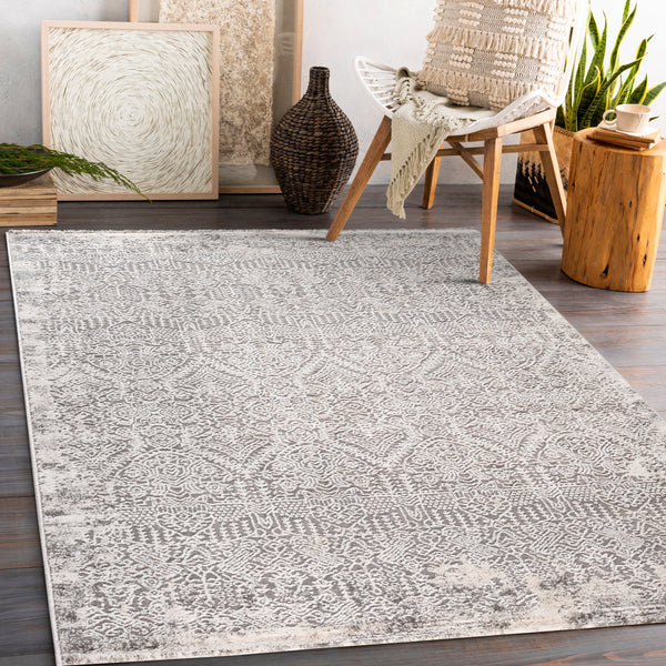 Sehrazat LEXA 5000 Gray Exquisite designer carpet in gray for sophisticated interiors