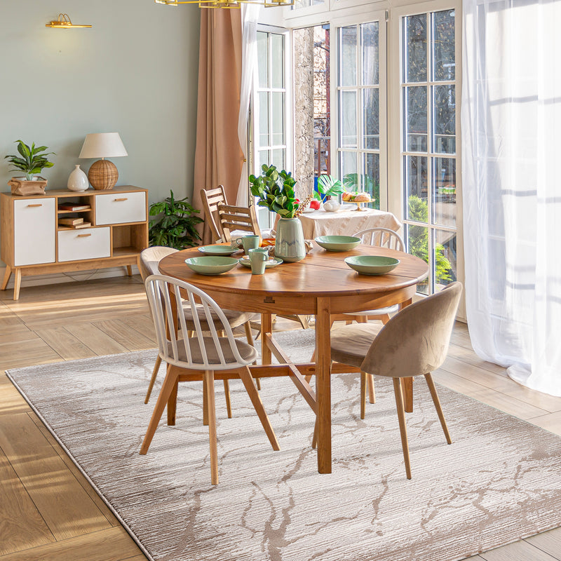 Sehrazat LEXA 6000 Beige Crème Prachtig designtapijt in Beige Crème voor verfijnde interieurs