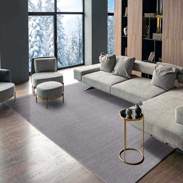Sehrazat Premium Lima 6050 Collection Grey - Moderner Designer Teppich mit 3D-Effekt