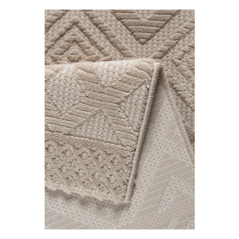 Sehrazat PREMIUM LUXURY COLLECTIE - Modern designtapijt serie 6100 beige met 3D-effect