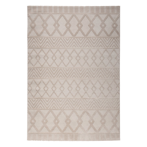 Sehrazat PREMIUM LUXURY COLLECTIE - Modern designtapijt serie 6200 beige met 3D-effect