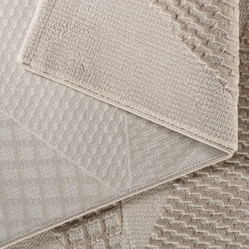 Sehrazat PREMIUM LUXURY COLLECTIE - Modern designtapijt serie 6300 beige met 3D-effect