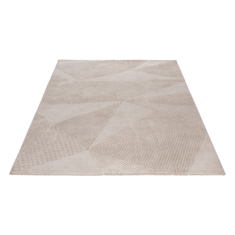 Sehrazat PREMIUM LUXURY COLLECTIE - Modern designtapijt serie 6300 beige met 3D-effect