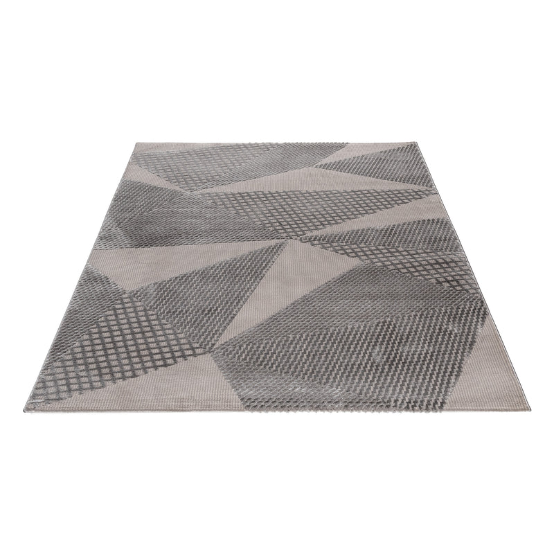 Sehrazat PREMIUM LUXURY COLLECTIE - Modern designtapijt serie 6300 Grijs met 3D-effect