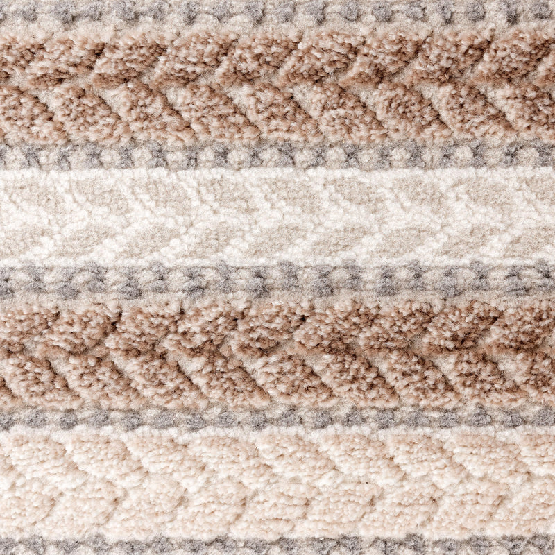 Sehrazat PREMIUM LUXURY COLLECTIE - Modern designtapijt serie 6400 beige met 3D-effect