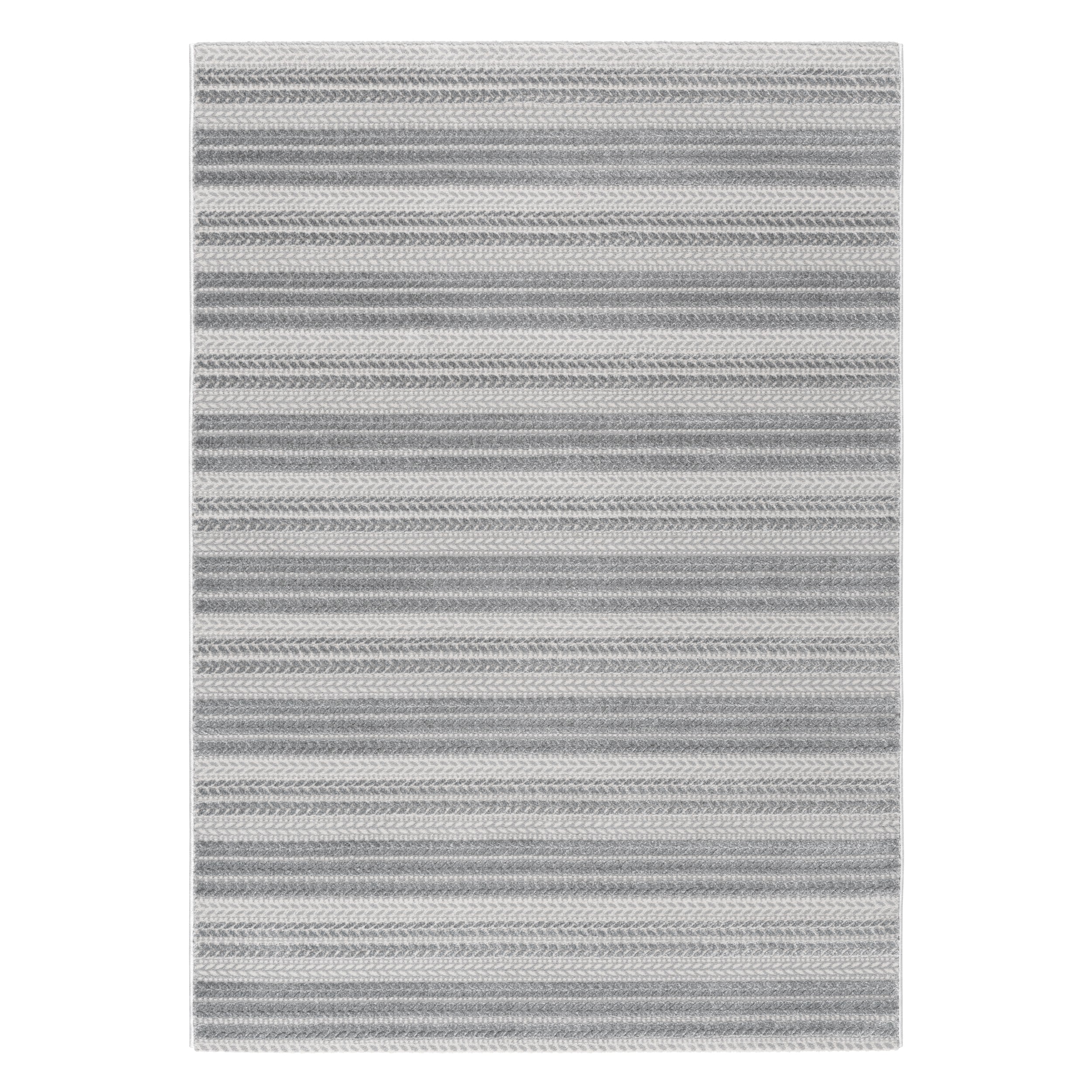 Sehrazat PREMIUM LUXURY COLLECTION - Modern designer carpet series 6400 Gray with 3D effect