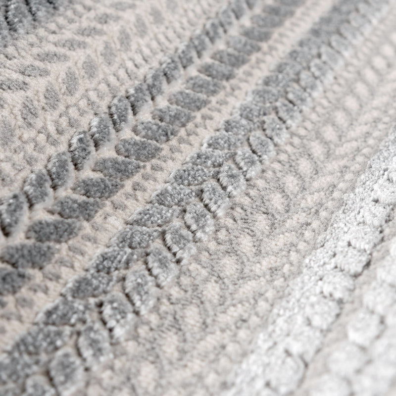 Sehrazat PREMIUM LUXURY COLLECTIE - Modern designtapijt serie 6400 Grijs met 3D-effect