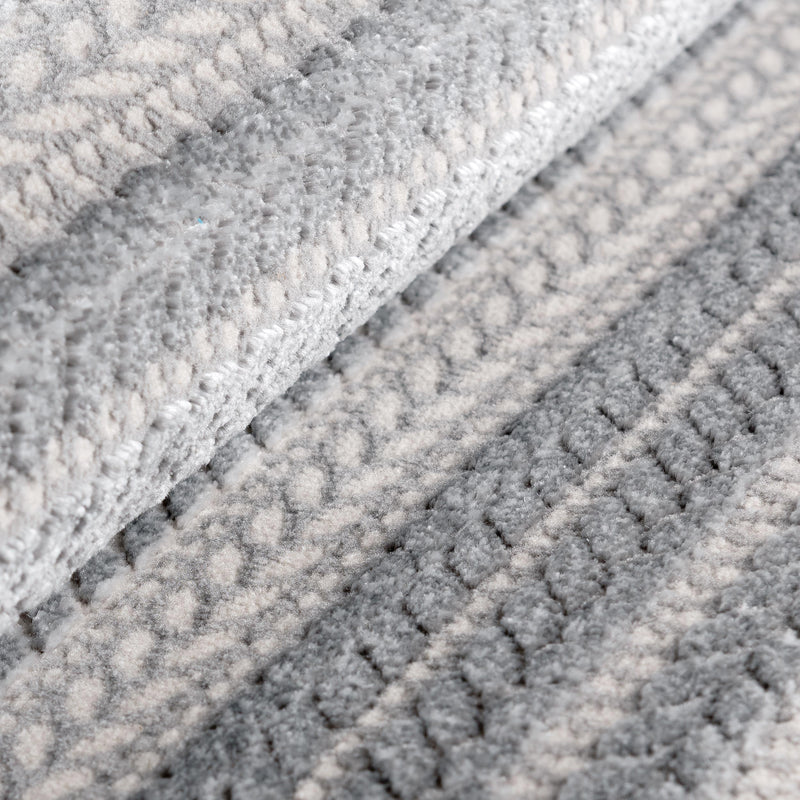 Sehrazat PREMIUM LUXURY COLLECTIE - Modern designtapijt serie 6400 Grijs met 3D-effect