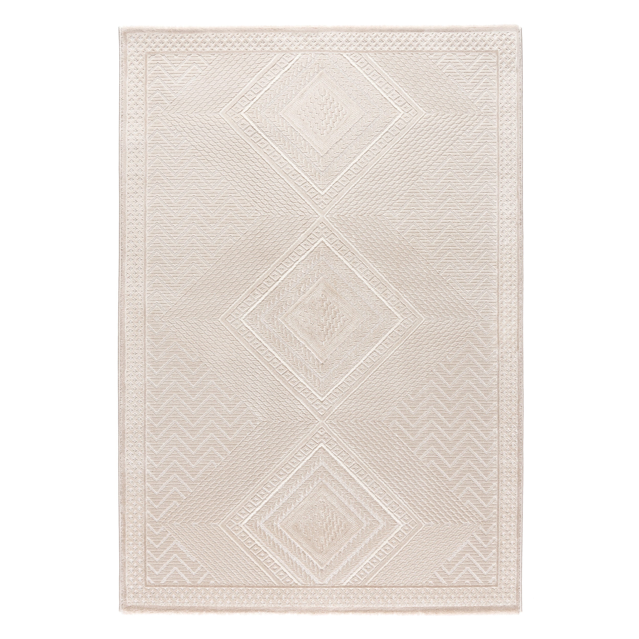 Sehrazat PREMIUM LUXURY COLLECTION - Modern designer carpet series 6600 beige with 3D effect
