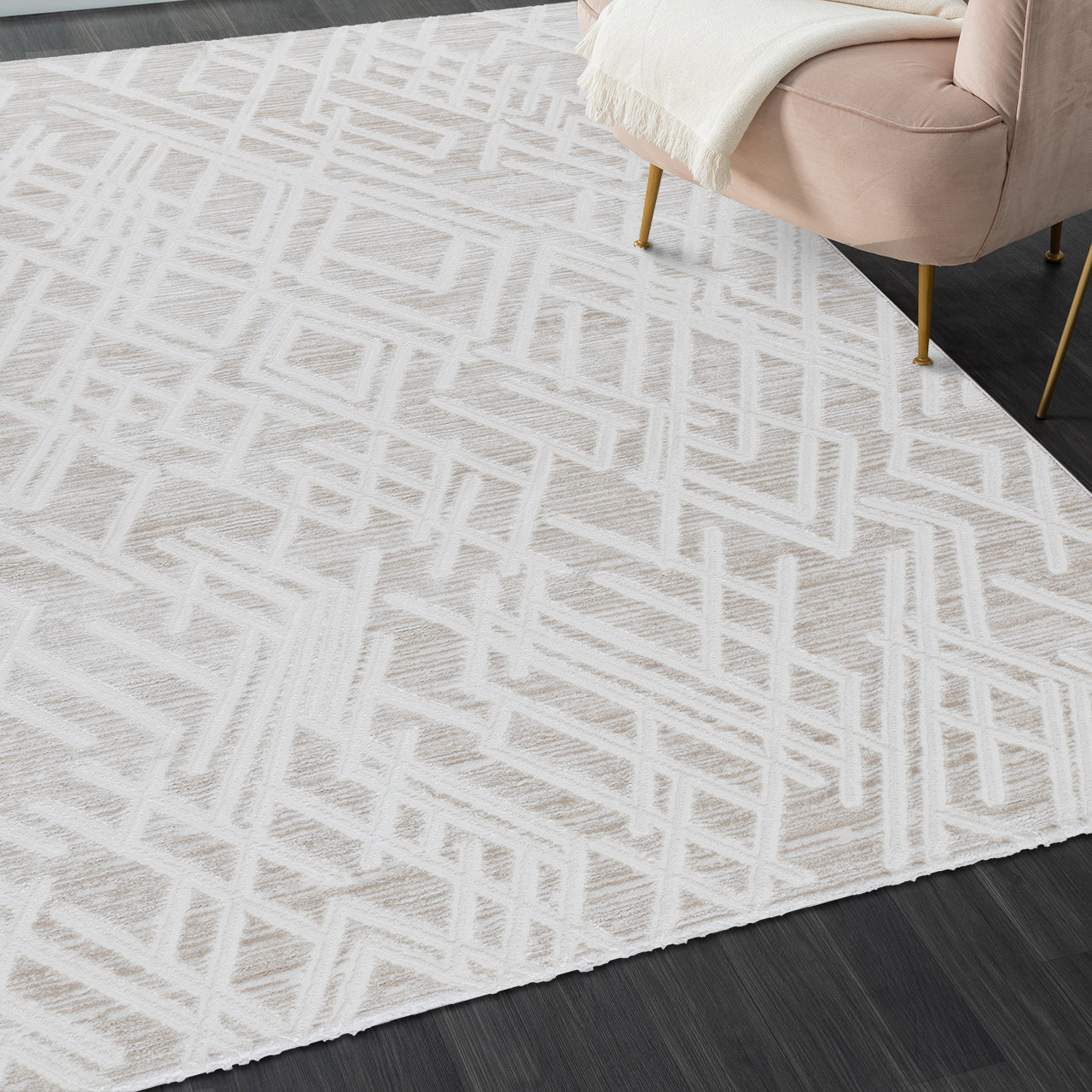 Sehrazat Premium Collection series MODA 1320 beige cream with 3D effect novelty