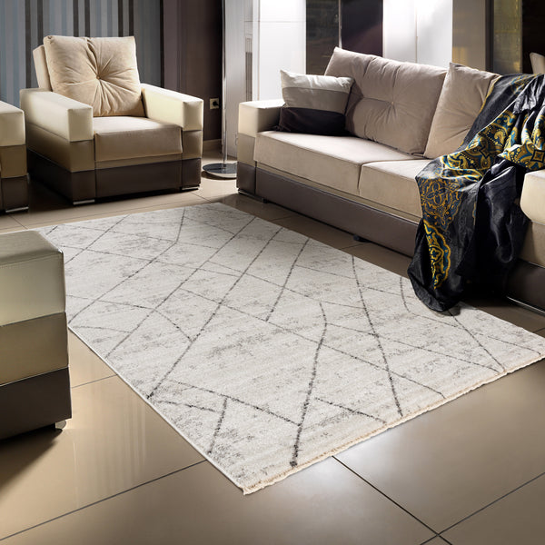 SEHRAZAT MODERN MYSTIC COLLECTION - Moderner Designer Teppich Serie MYSTIC 2100 cream