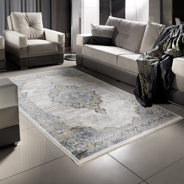SEHRAZAT MODERN MYSTIC COLLECTION - Moderner Designer Teppich Serie MYSTIC 2200 blue