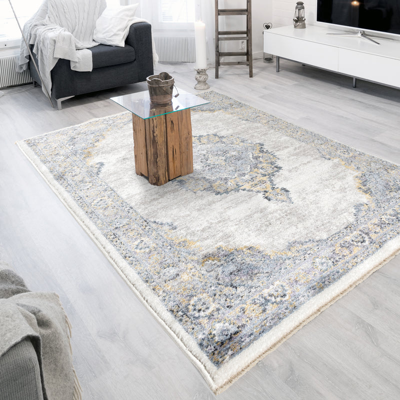 SEHRAZAT MODERN MYSTIC COLLECTION - Moderner Designer Teppich Serie MYSTIC 2200 blue
