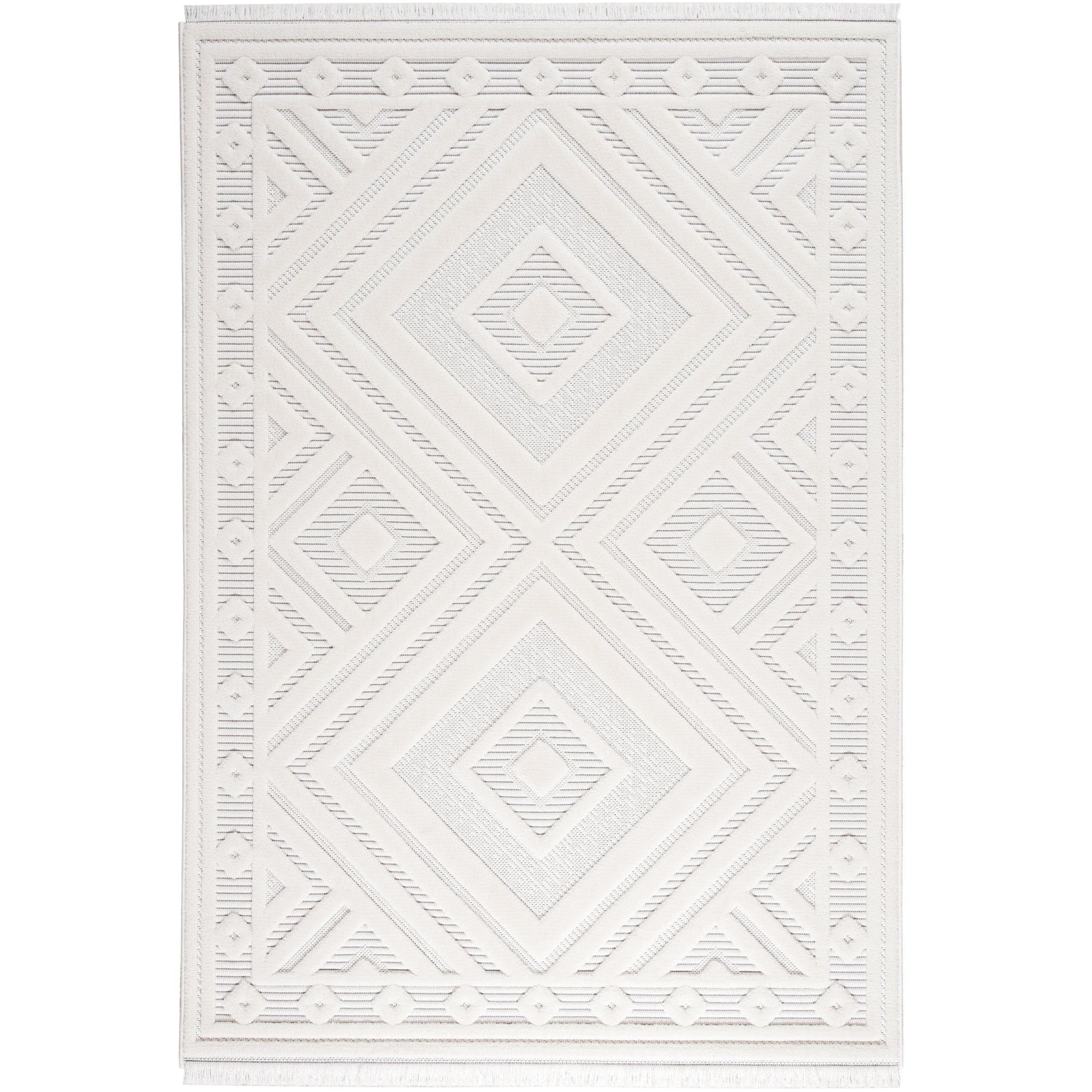 Sehrazat Teppichserie Oslo 9840 cream - Moderne Kurzflor Kollektion 2023/2024 in verschiedenen Größen