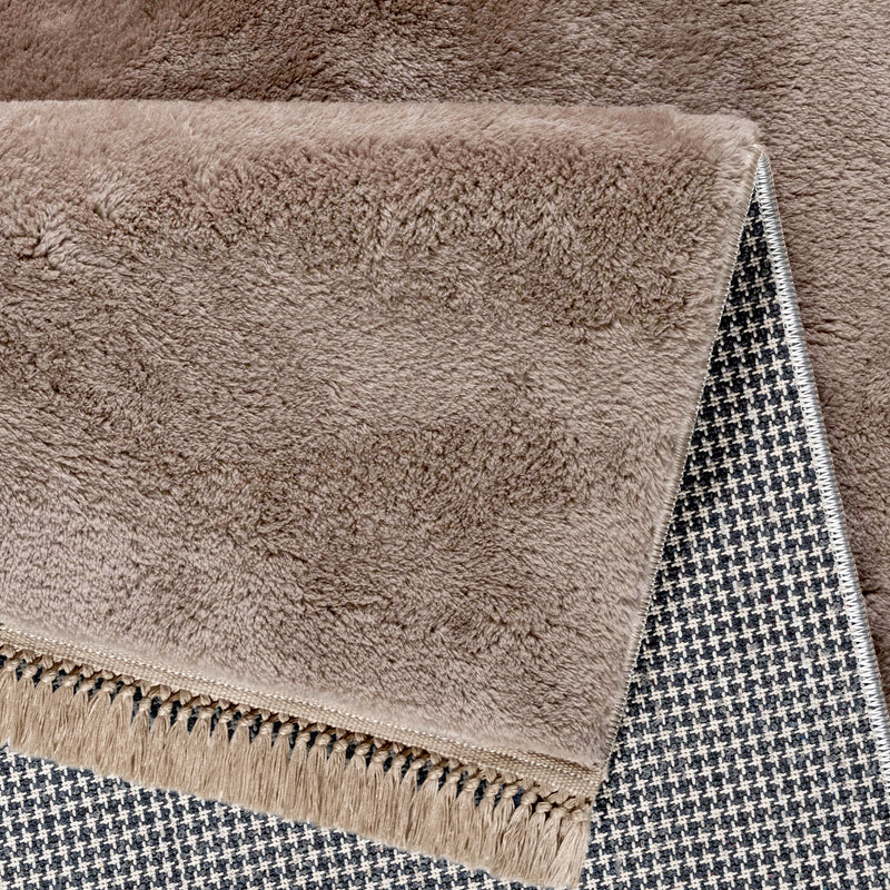 Sehrazat Collection Softy Serie 1650 beige met franjes - Een vleugje luxe en comfort voor uw huis
