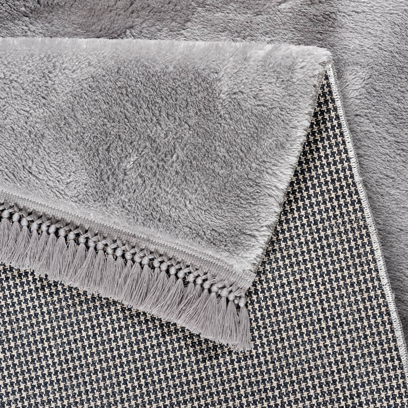 Sehrazat Collection Softy Serie 1750 grey mit fransen - Ein Hauch von Luxus und Komfort für Ihr Zuhause