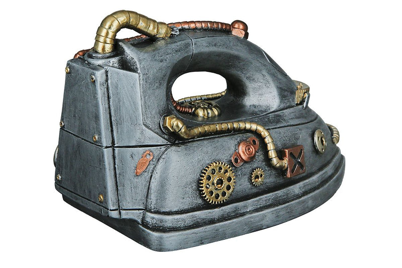 2 delen Poly Boekensteun Steampunk IJzer Breedte 24cm IJzer