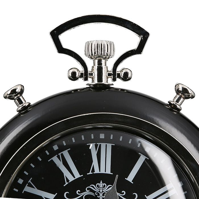 Table clock transmission with moving gears