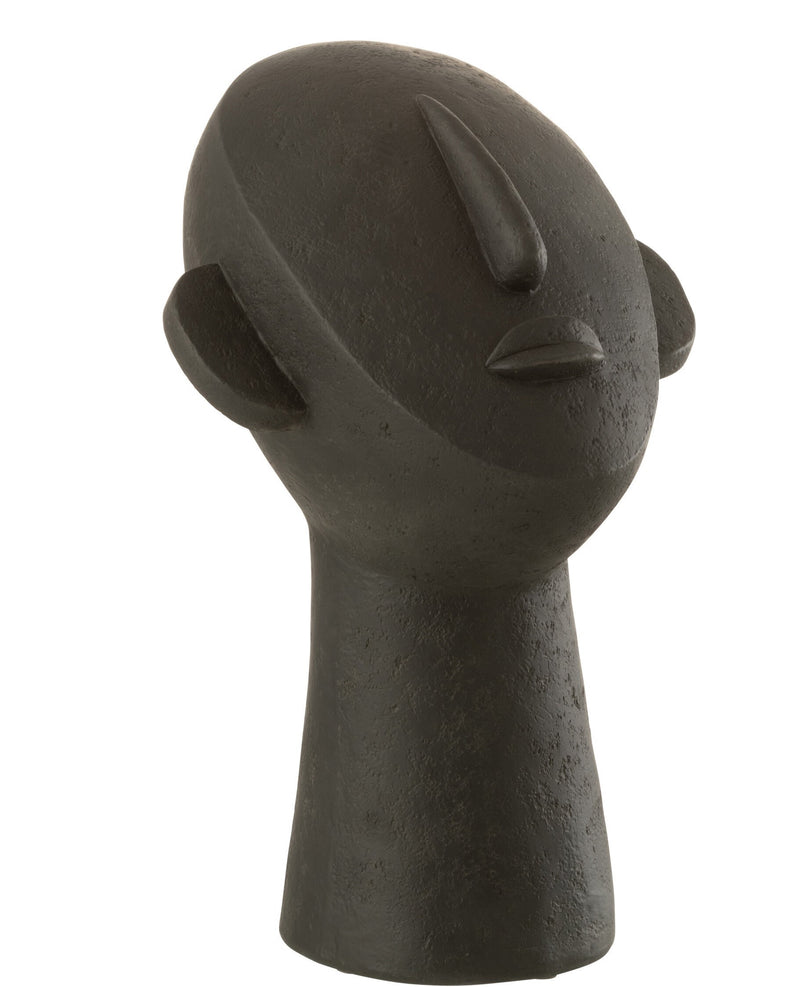 Mystisches Gesicht Abstrakte Skulptur in Schwarz Face