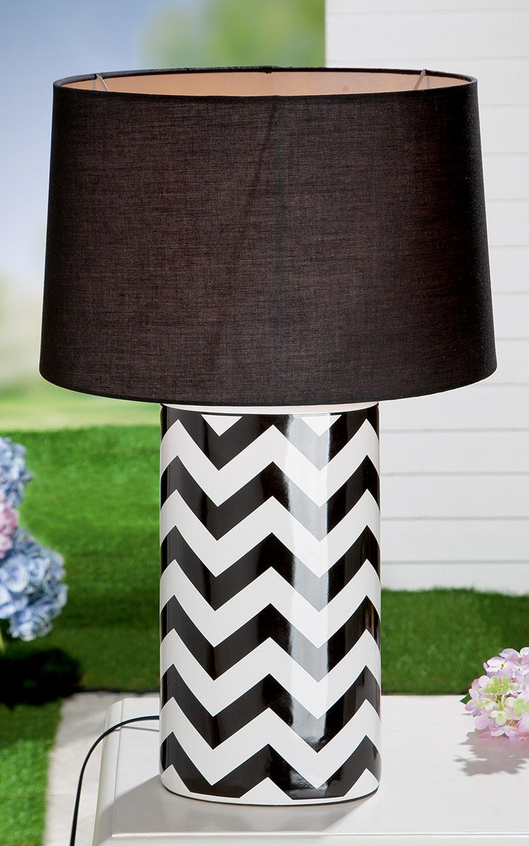 Modern table lamp "Illusion" with a black shade