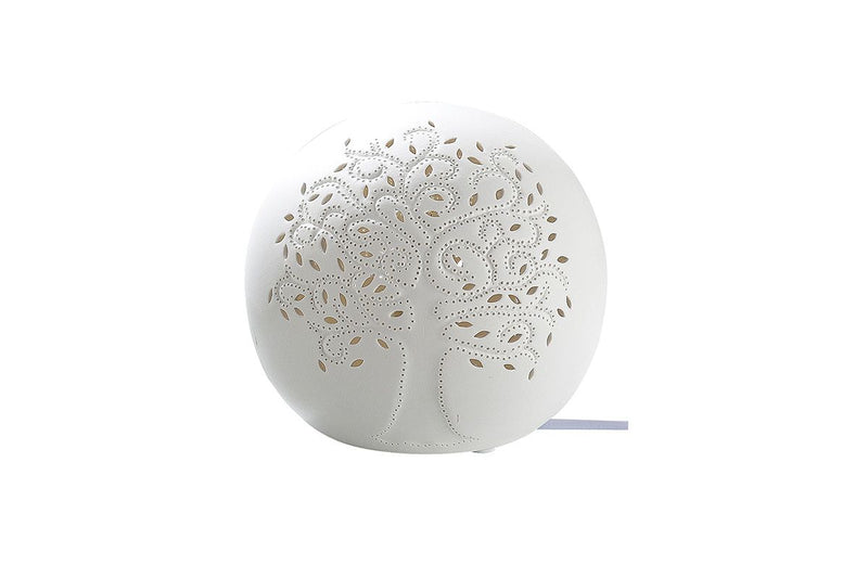 Porzellan Nachtisch Lampe Kugel Lebensbaum Lichtschatten Baum