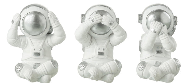 3er Set Astronaut Figuren Nichts Hören Nichts Sehen Nichts Sagen