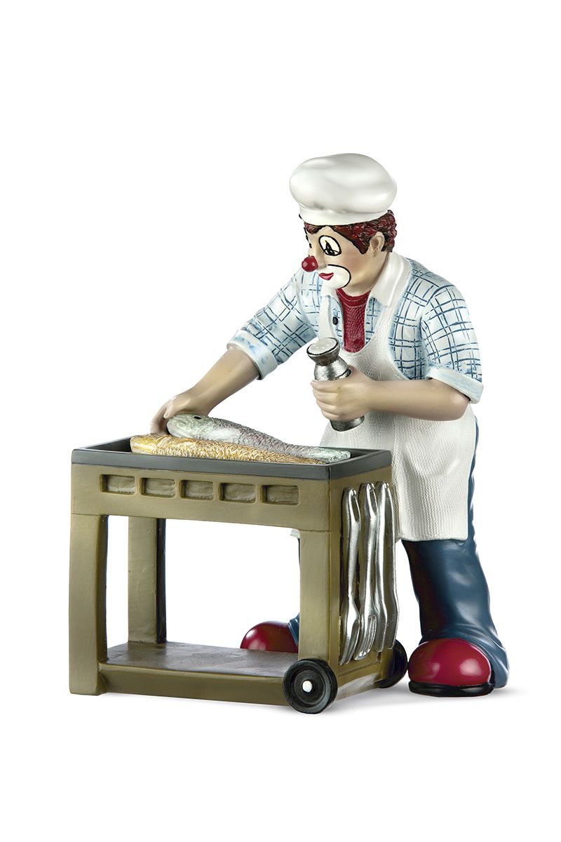 Grillvergnügen mit dem Clown Grillprofi Sammlerstück Handgefertigt