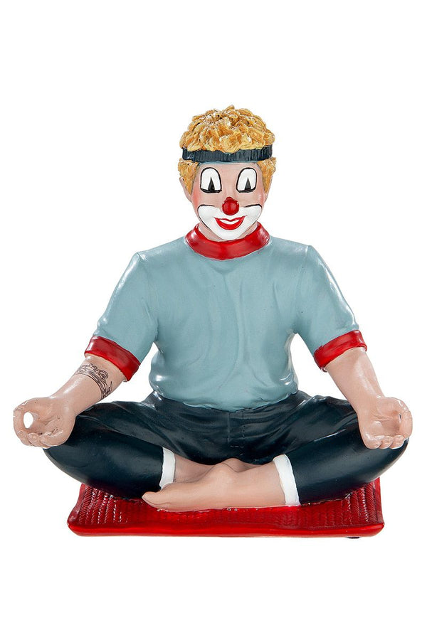 Handgefertigtes Unikat Clown Yoga von GildeClowns - 6.5x10x10cm