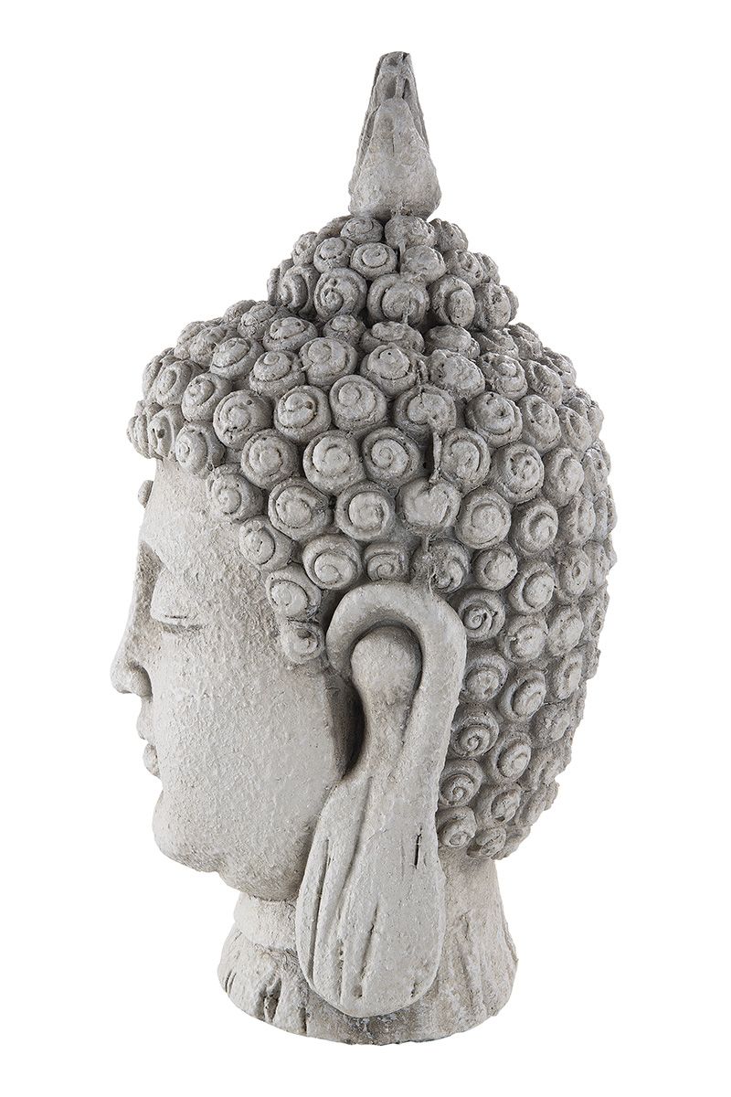 2er Set Magnesi Büste Thai Buddha für den Außenbereich