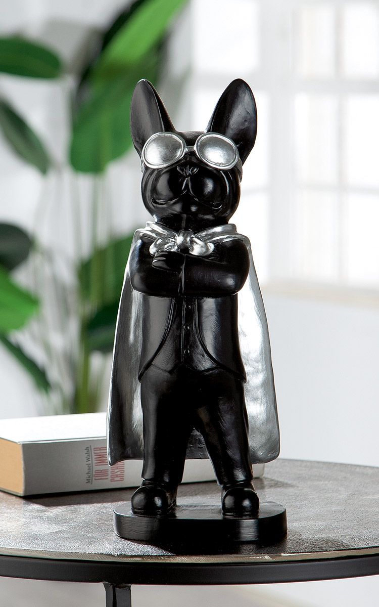 Poly Hund Hero Dog stehend schwarz Höhe 32.5cm