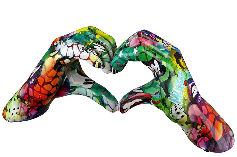 Casablanca Deco Poly Hands Street Art Heart Shaped Urban Figure Graffiti 29cm