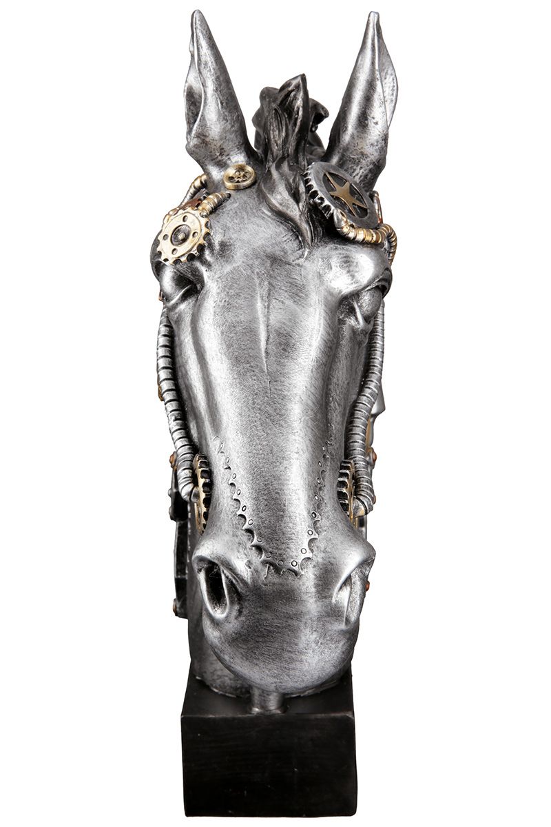 Steampunk Horse - A mesmerizing art sculpture made of synthetic resin